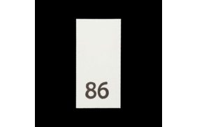 р086пб 86 - размерник - белый (уп.200 шт) купить по цене 78 руб - в интернет-магазине Веллтекс | Владикавказ

