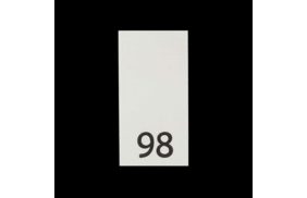 р098пб 98 - размерник - белый (уп.200 шт) купить по цене 78 руб - в интернет-магазине Веллтекс | Владикавказ
