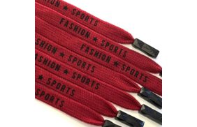 шнур плоский красный надпись fashion sports металл наконечник 130см купить по цене 55.6 руб для домашнего шитья - в интернет-магазине Веллтекс | Владикавказ

